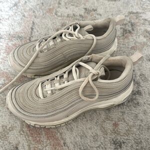 Nike sneakers, cream/ivory color. Super cute and comfy!